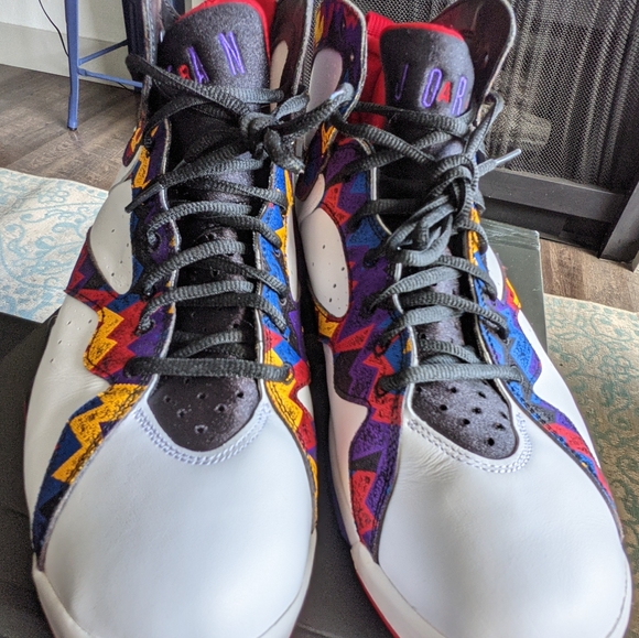 Nike Air Jordan 7 Retro Ugly Sweater Nothing but Net Size 13 - Picture 3 of 15